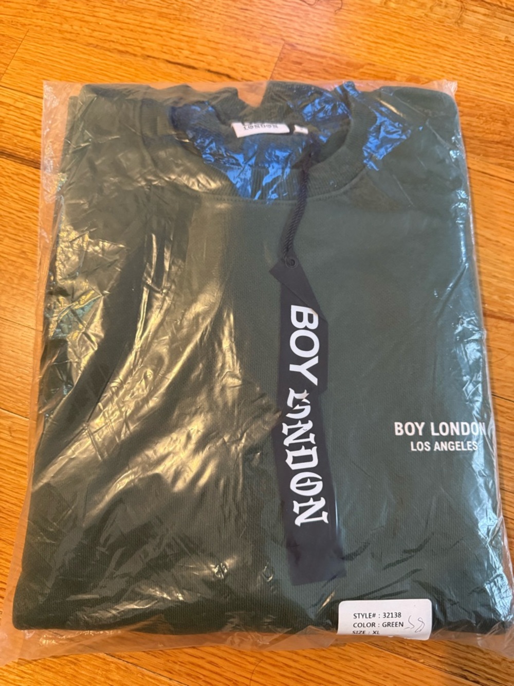 Boy London Men’s Green Crewneck Sweater - XL